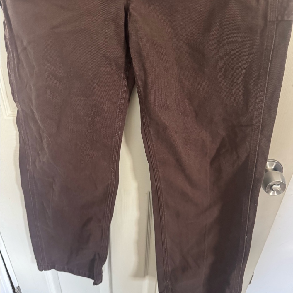 Aritzia TNA Women’s Greenwich Carpenter Pants Workwear Brown Size 6 - Picture 3 of 15